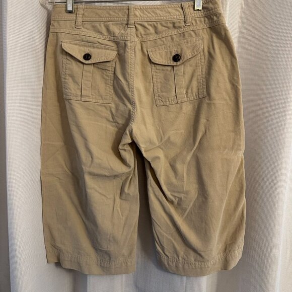 Banana Republic corduroy pedal pushers, size 8, khaki, very good condition - Picture 2 of 12